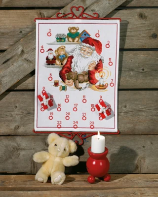 Borduurpakket De Werkplaats van de Kerstman B 5125/32 32 x 43 cm