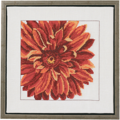 Borduurpakket Dahlia 30 x 30 cm